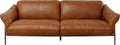 KARE Design Napa Leather Three-Seat Sofa Brown
