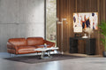 KARE Design Napa Leather Three-Seat Sofa Brown