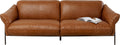 KARE Design Napa Leather Three-Seat Sofa Brown