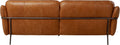 KARE Design Napa Leather Three-Seat Sofa Brown