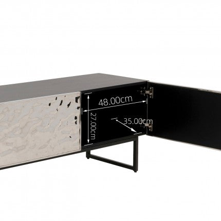 TV Board Carino Silver 59.4x19.7x15.4 in