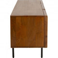 TV Board Gino Solid Mango Wood Brown 55.1x15.7x21.7 in