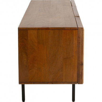 TV Board Gino Solid Mango Wood Brown 55.1x15.7x21.7 in