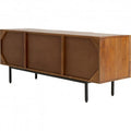 TV Board Gino Solid Mango Wood Brown 55.1x15.7x21.7 in