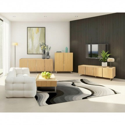 TV Board Giulio Oak 71x16.5x21.7 in