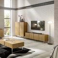 TV Board Giulio Oak 71x16.5x21.7 in