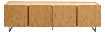 TV Board Giulio Oak 71x16.5x21.7 in