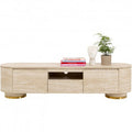 TV Board Linnea Stone-Effect Beige 63x17x18 in