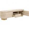 TV Board Linnea Stone-Effect Beige 63x17x18 in