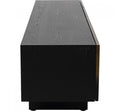 TV Board Prezioso Black 70.9x15.7x17.7 in