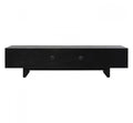 TV Board Prezioso Black 70.9x15.7x17.7 in