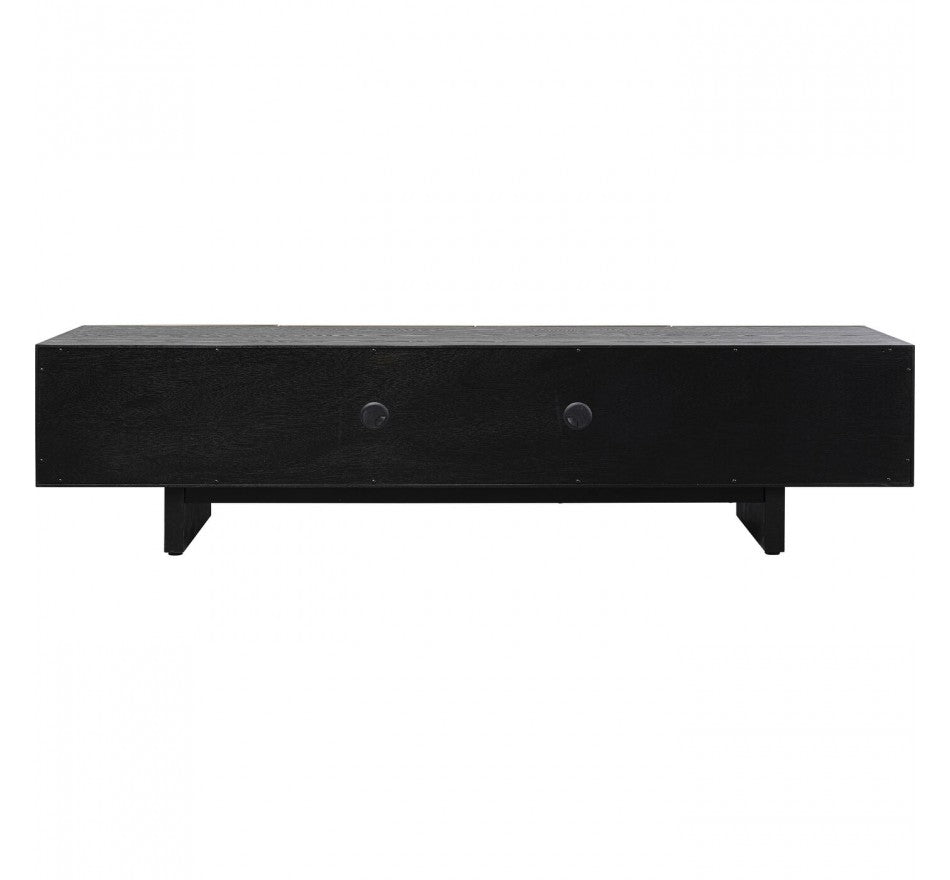 TV Board Prezioso Black 70.9x15.7x17.7 in