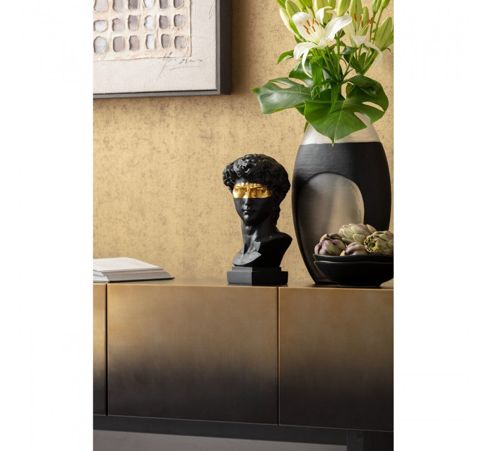 TV Board Prezioso Black 70.9x15.7x17.7 in