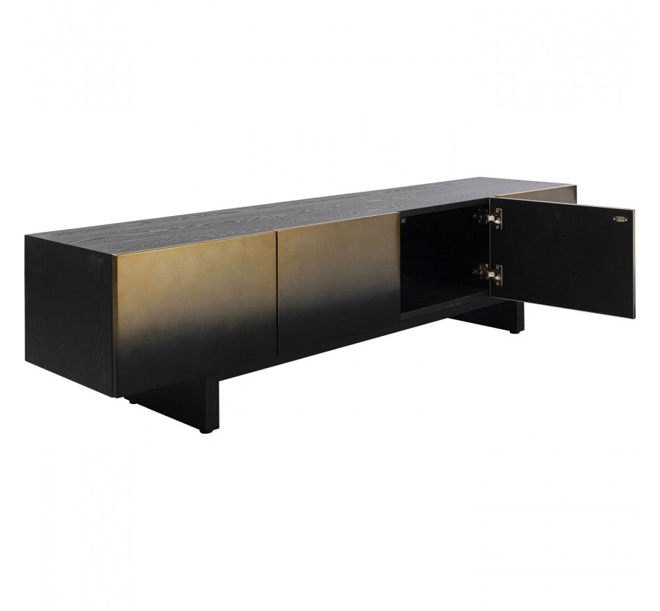 TV Board Prezioso Black 70.9x15.7x17.7 in