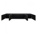 TV Board Prezioso Black 70.9x15.7x17.7 in