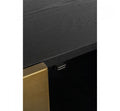 TV Board Prezioso Black 70.9x15.7x17.7 in