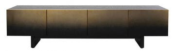 TV Board Prezioso Black 70.9x15.7x17.7 in