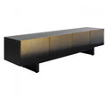 TV Board Prezioso Black 70.9x15.7x17.7 in