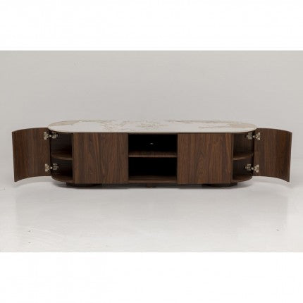 TV Board Ruben Stoneware Brown 63x17.7x17.7 in