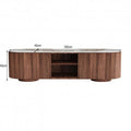 TV Board Ruben Stoneware Brown 63x17.7x17.7 in
