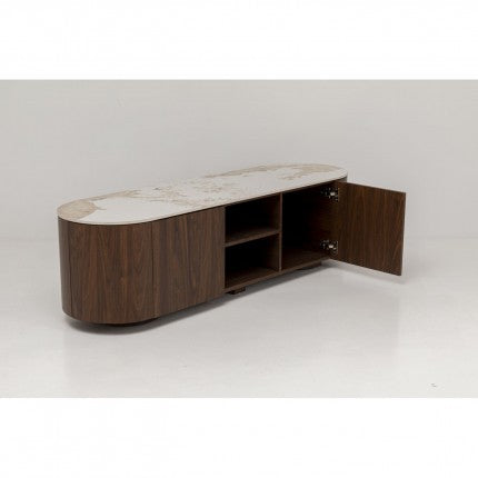 TV Board Ruben Stoneware Brown 63x17.7x17.7 in