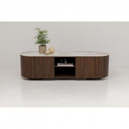 TV Board Ruben Stoneware Brown 63x17.7x17.7 in