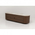 TV Board Ruben Stoneware Brown 63x17.7x17.7 in