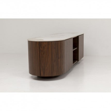 TV Board Ruben Stoneware Brown 63x17.7x17.7 in