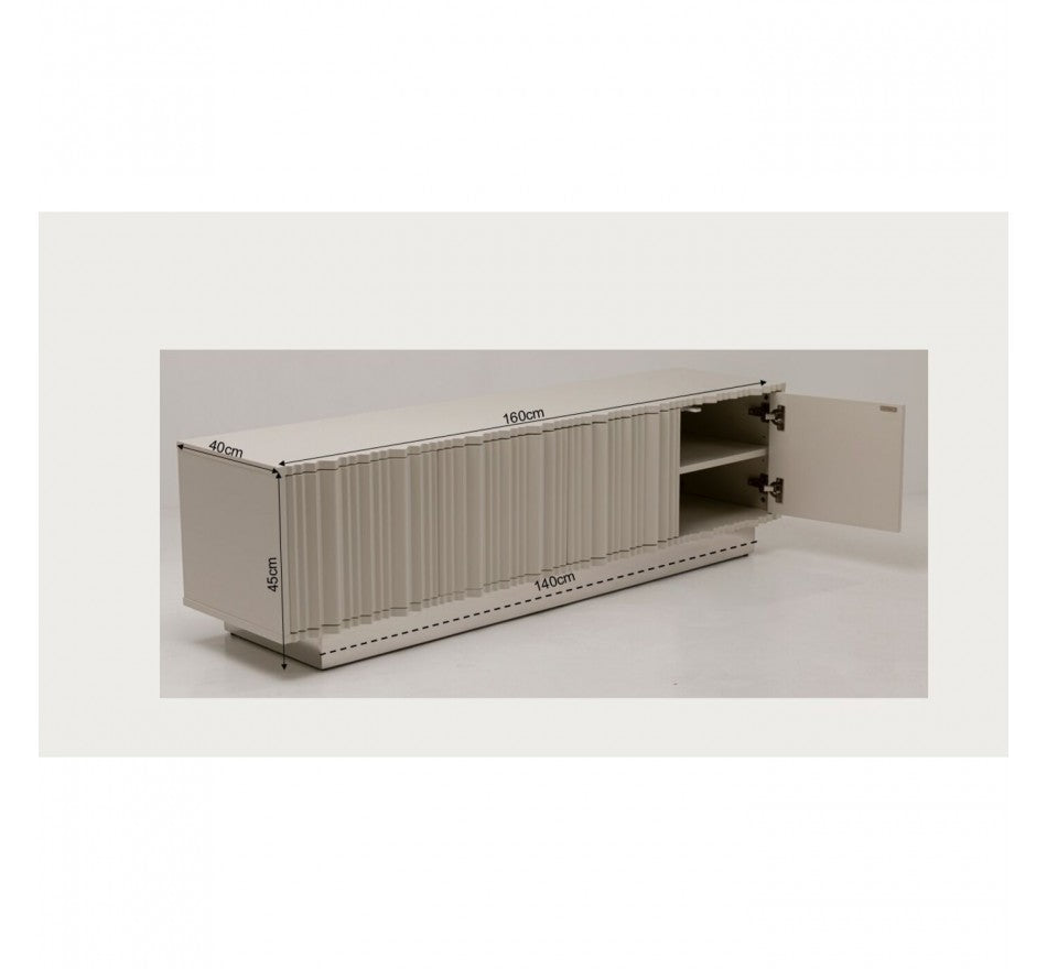 TV Board Stucco Grey 63x15.7x17.7 in
