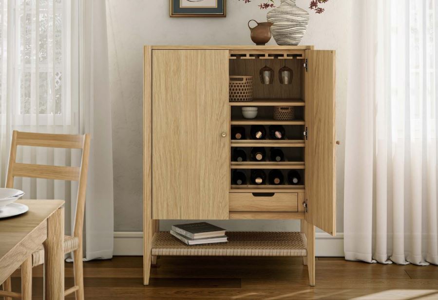 Minato Oak Wine Unit