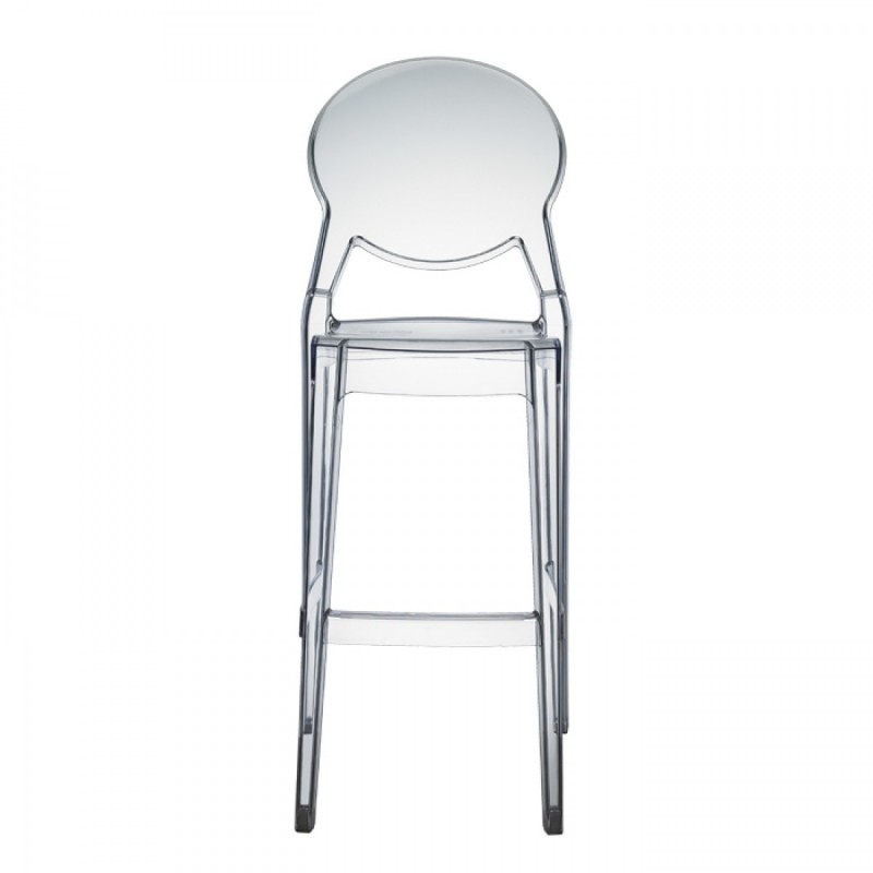 SC IGLOO STOOL Ghost Transparent 64 high