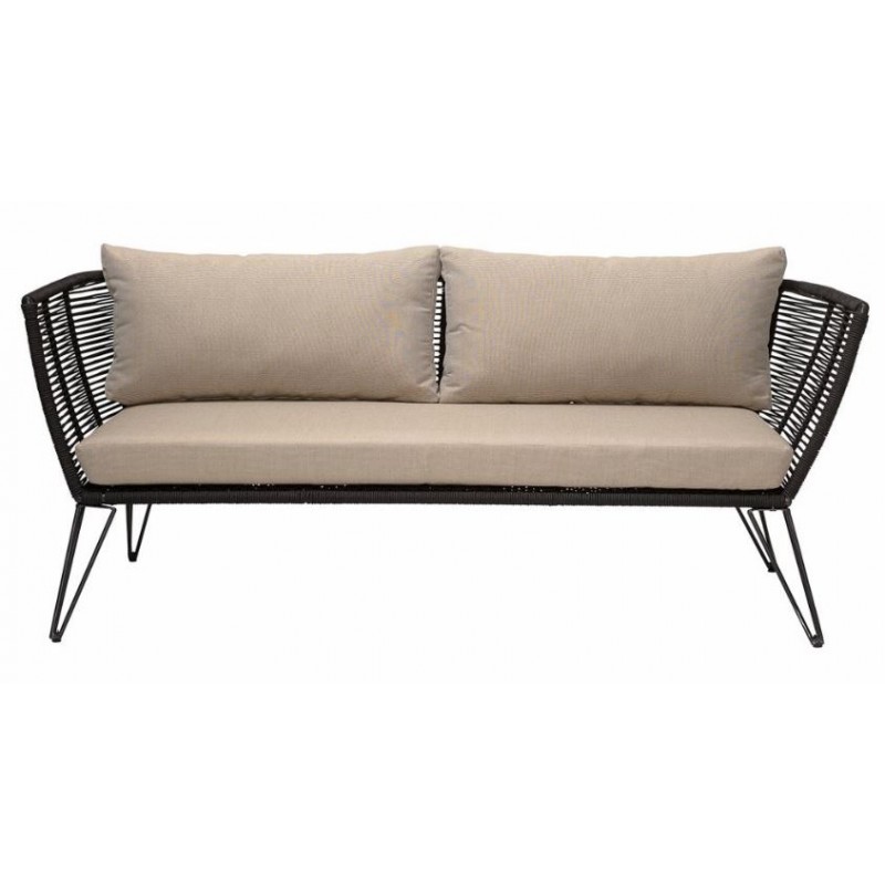 Mundo Sofa Out Door, Black, Metal 