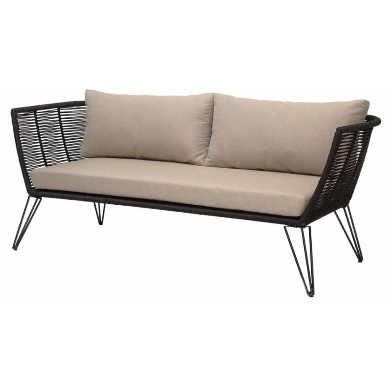 Mundo Sofa Out Door, Black, Metal 