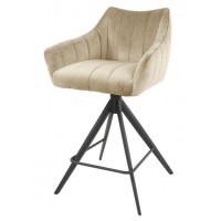 ZI Nura Swivel Bar Stool Champagne