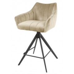 ZI Nura Swivel Bar Stool Champagne