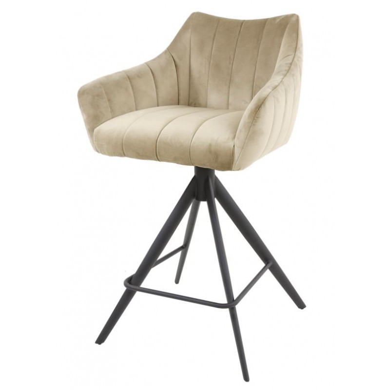 ZI Nura Swivel Bar Stool Champagne