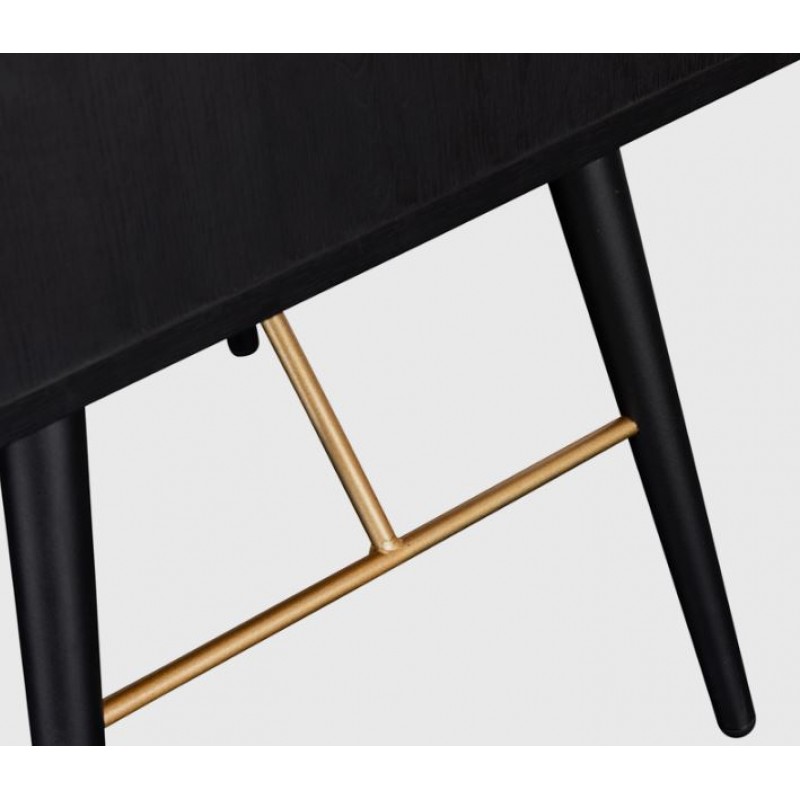 VL Black Retro Night Table Bara