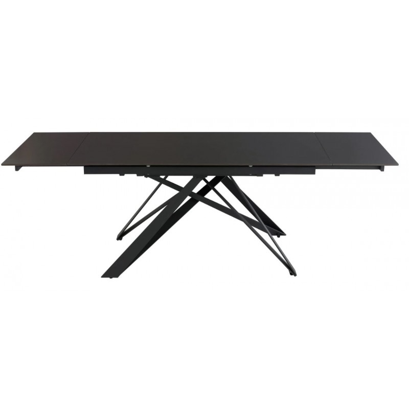 Benicio 1.6m (+0.4m + 0.4m) Ext Dining Table - Vik Dark Grey