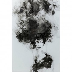 Glass Picture Smokey Hair 100x150cm