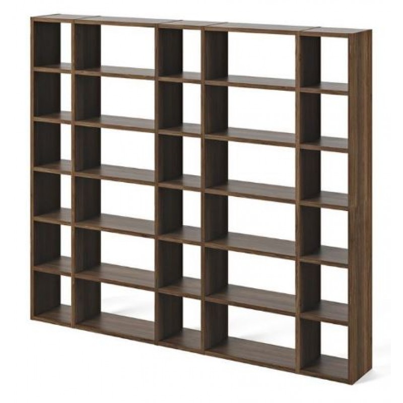 T-Line Modular Walnut Bookcase 