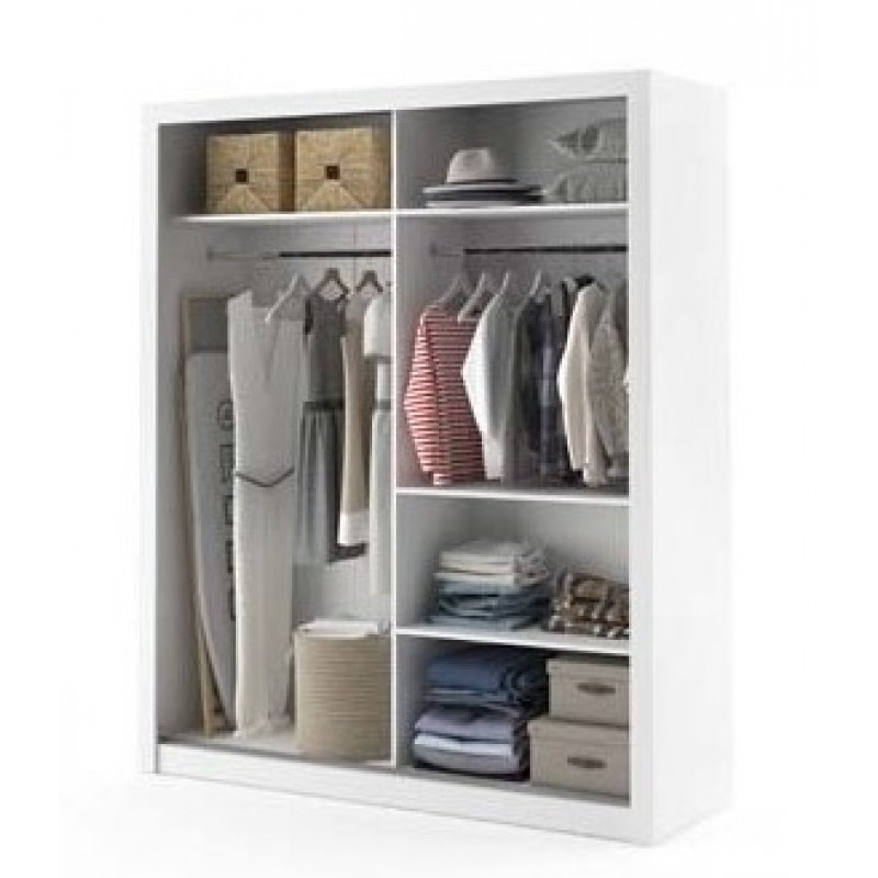 Cuba Large Sliderobe 1.81m - White DC