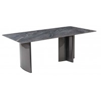 Campania Dining Table - Grey Sintered Stone