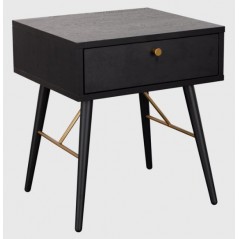 VL Black Retro Night Table Bara