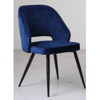 BA SUTTON VELET NAVY CHAIR