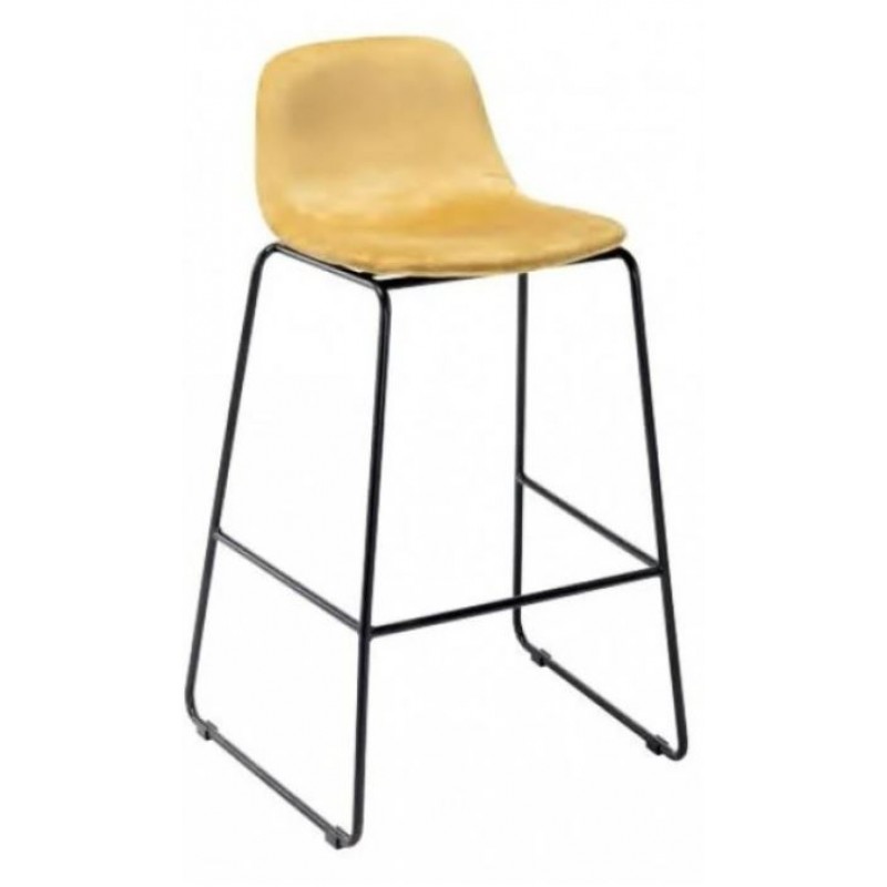 AM Emporia Stool Ochre Velvet