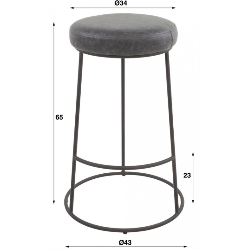 ZI Rynor Round Bar Stool