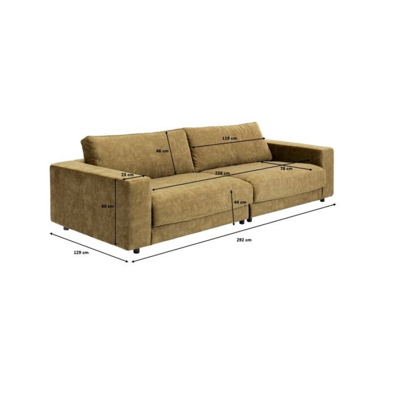 Sofa Palermo 3-Seater Olive