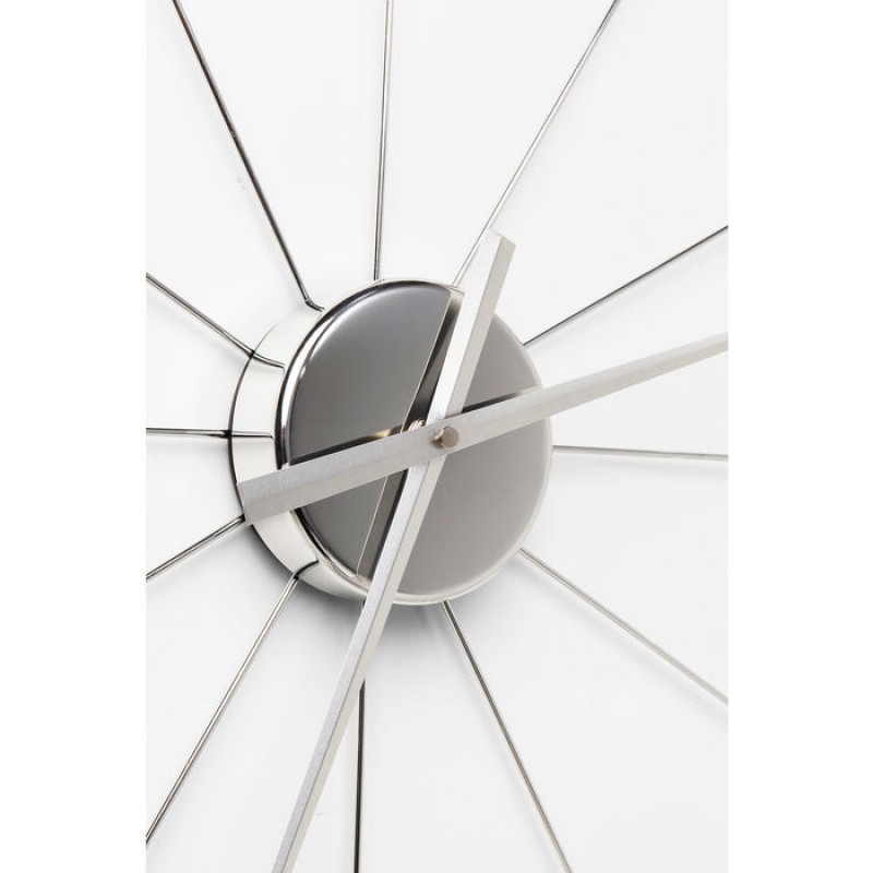 Wall Clock Like Umbrella Balls Chrome