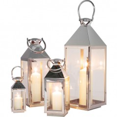 Lantern Giardino Silver (4/Set)