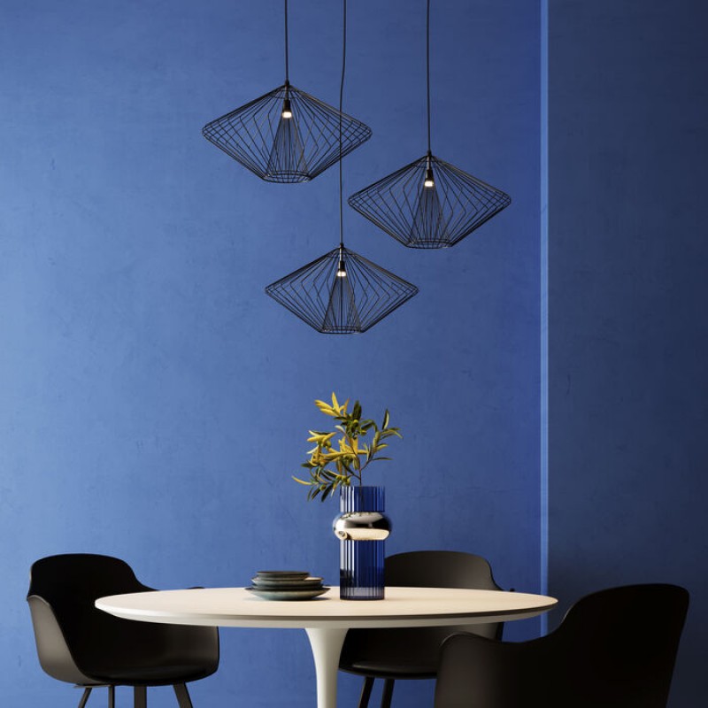 Pendant Lamp Modo Wire Round Black